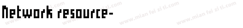 Network resource字体转换